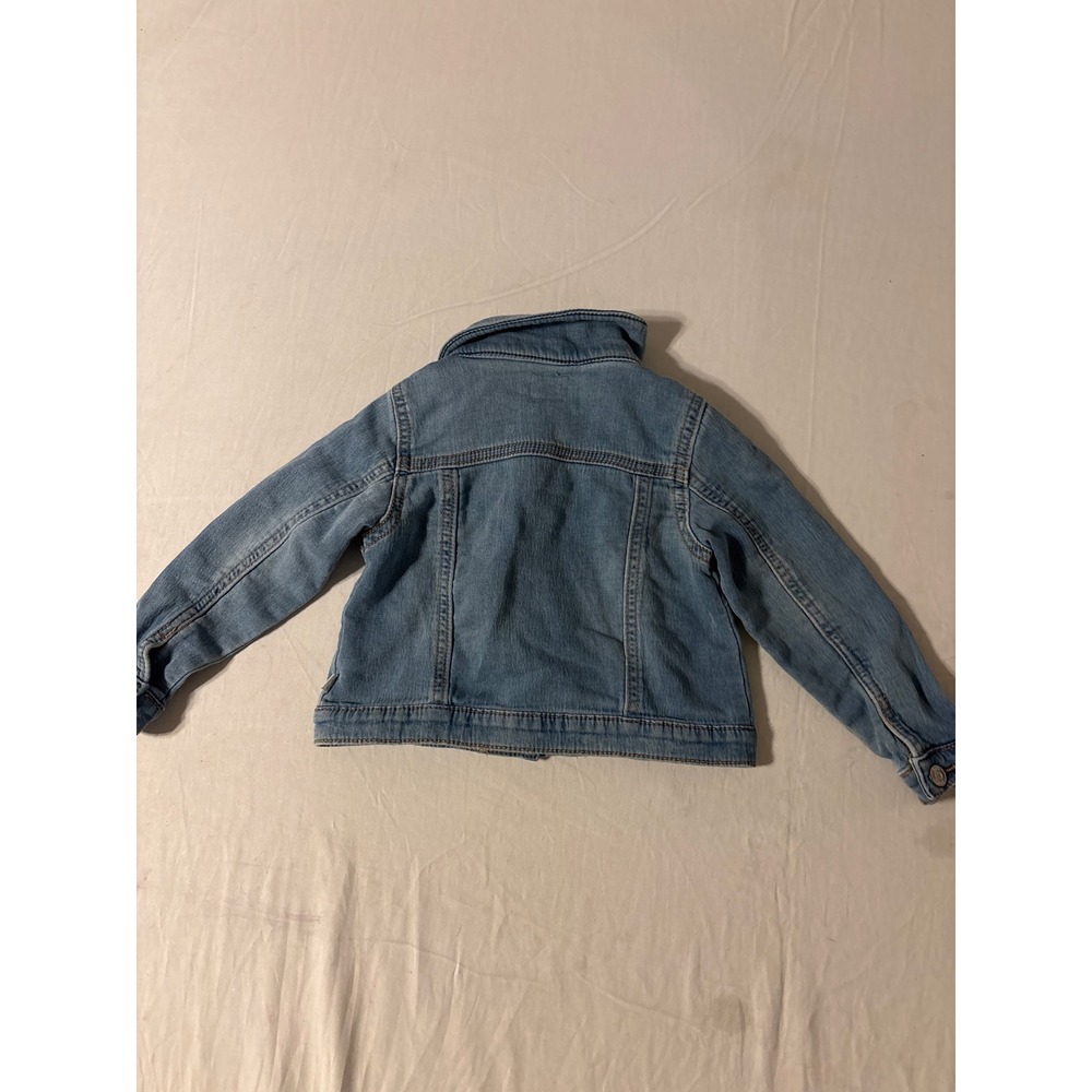 Baby B'gosh Denim Jacket Toddler 24m Light Blue Excellent Trucker Button Front - Picture 2 of 4